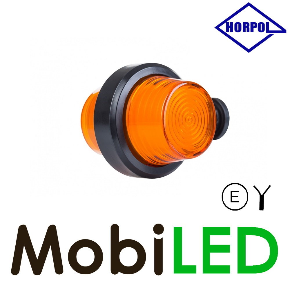 HORPOL Horpol Lampe de contour modèle Danois clignotant ambre court 12-24 volts E-marque HORPOL Horpol Lampe de contour modèle Danois clignotant ambre court 12-24 volts E-marque