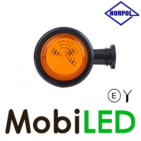 HORPOL LED Outline lamp Danish model turn signal amber short 12-24 volts E-mark