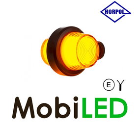HORPOL NEON Breedtelamp Deens model richtingaanwijzer amber kort  12-24V HORPOL NEON Breedtelamp Deens model richtingaanwijzer amber kort  12-24V