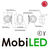 WAS WAS Breedtelamp recht kort model E-keur WAS WAS Breedtelamp recht kort model E-keur