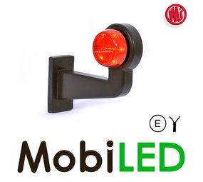 WAS LED modèle classique rouge/blanc Droite 12-24V WAS LED modèle classique rouge/blanc Droite 12-24V