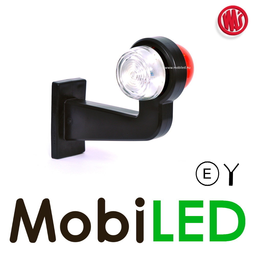 WAS LED modèle classique rouge/blanc gauche 12-24 volts E-mark WAS LED modèle classique rouge/blanc gauche 12-24 volts E-mark