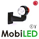 WAS Classic model rood/wit Links Gebogen 12-24 volt E-keur WAS Classic model rood/wit Links Gebogen 12-24 volt E-keur