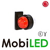 WAS WAS Lampe contour modèle classique fixe rouge/blanc court 12-24 volts E-marque WAS WAS Lampe contour modèle classique fixe rouge/blanc court 12-24 volts E-marque