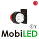 WAS WAS Lampe contour modèle classique rotatif rouge/blanc court 12-24 volts E-marque WAS WAS Lampe contour modèle classique rotatif rouge/blanc court 12-24 volts E-marque