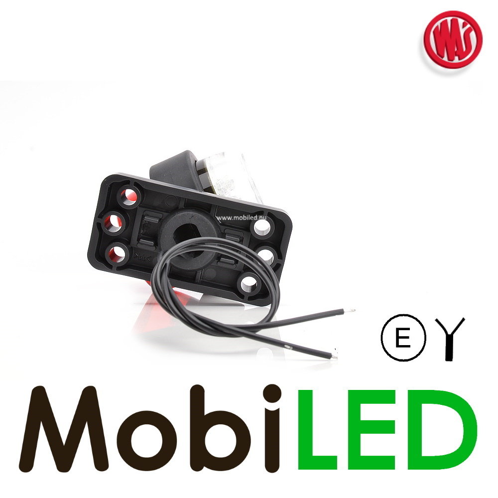 WAS LED modèle classique rotatif rouge/blanc court 12-24 volts E-mark WAS LED modèle classique rotatif rouge/blanc court 12-24 volts E-mark