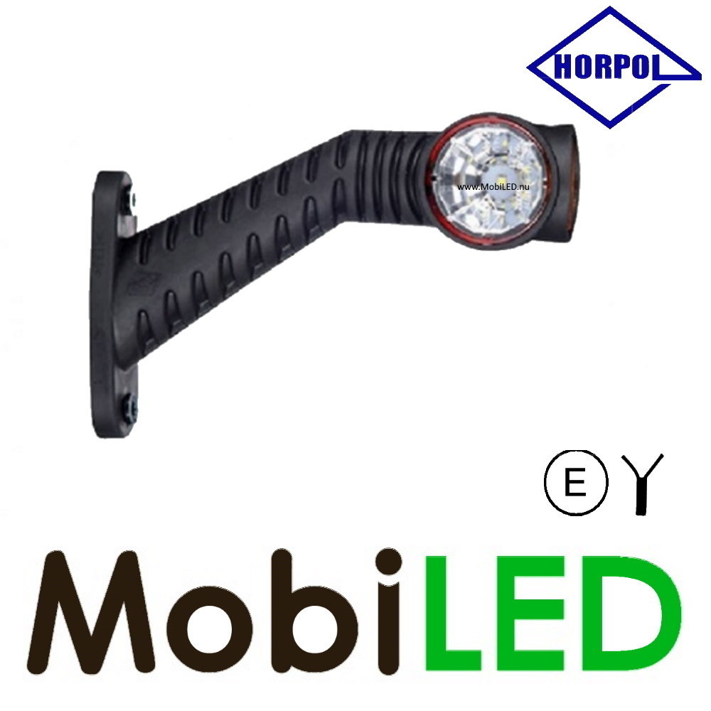 HORPOL Pendellamp rond schuin model Links rood/amber/wit 12-24 volt E-keur