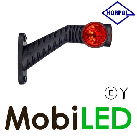 HORPOL Pendant lamp round oblique model Right red/amber/white 12-24 volts E-mark