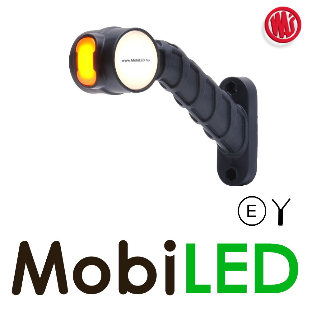WAS NEON Pendellamp rond schuin model rechts E-keur rood/amber/wit 12-24 volt WAS NEON Pendellamp rond schuin model rechts E-keur rood/amber/wit 12-24 volt