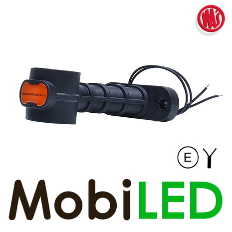 WAS NEON Pendant lamp round oblique model Left E-mark red/amber/white 12-24 volts