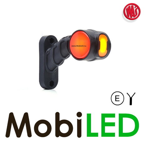 WAS NEON pendant lamp oblique model short Right red/amber/white