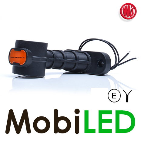 WAS NEON pendant lamp oblique model short Right red/amber/white