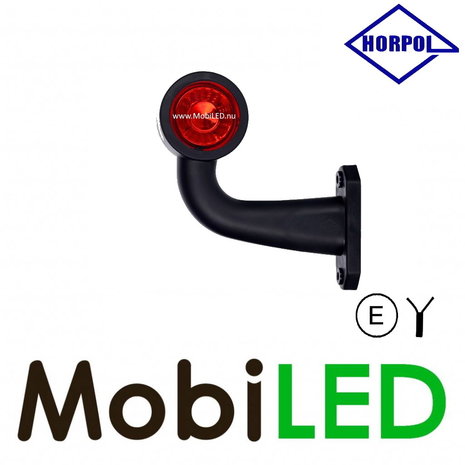 HORPOL Horpol Lampe de contour court courbé Gauche 12-24 volts E-marque HORPOL Horpol Lampe de contour court courbé Gauche 12-24 volts E-marque