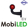 HORPOL Horpol Breedtelamp kort gebogen Links 12-24 volt E-keur HORPOL Horpol Breedtelamp kort gebogen Links 12-24 volt E-keur