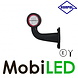 HORPOL Horpol Lampe de contour court courbé Droite 12-24 volts E-marque HORPOL Horpol Lampe de contour court courbé Droite 12-24 volts E-marque