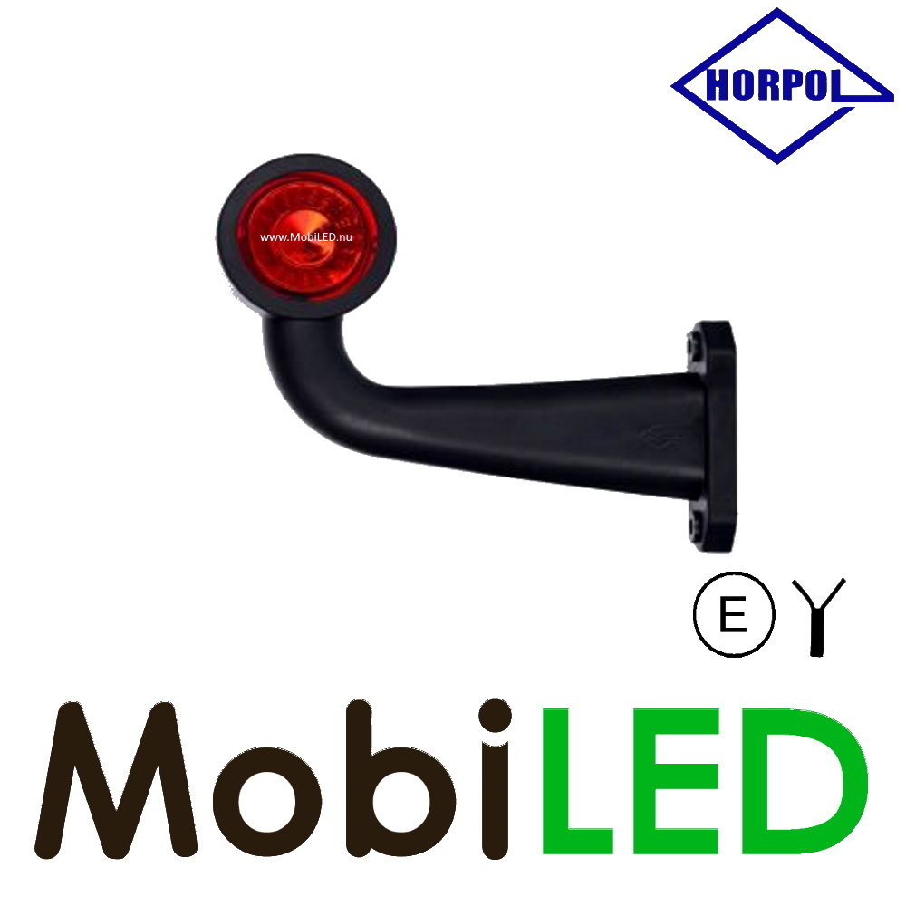 HORPOL Outline lamp Contour long curved Left 12-24 volts E-mark HORPOL Outline lamp Contour long curved Left 12-24 volts E-mark