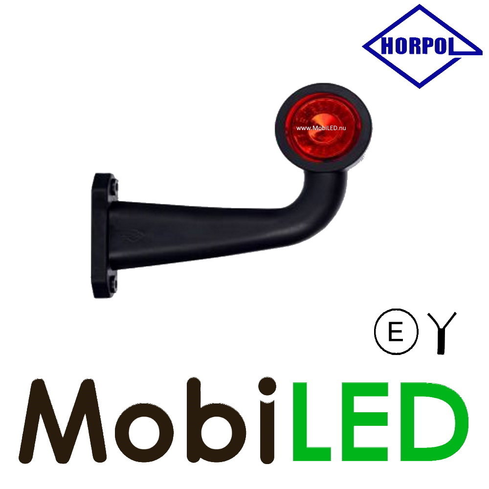 HORPOL Horpol Lampe de contour longue courbée Droite 12-24 volts E-marque HORPOL Horpol Lampe de contour longue courbée Droite 12-24 volts E-marque