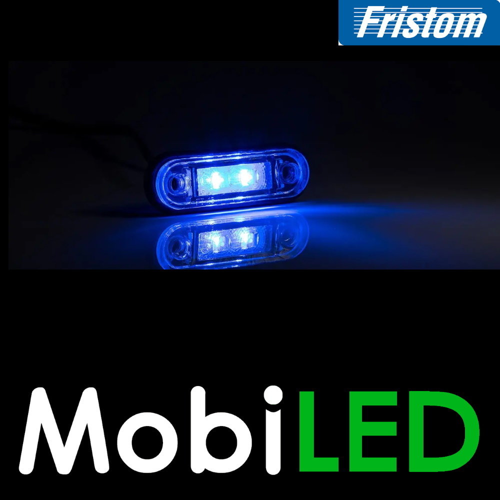 Fristom Markering Slim line 2 leds Blauw Fristom Markering Slim line 2 leds Blauw