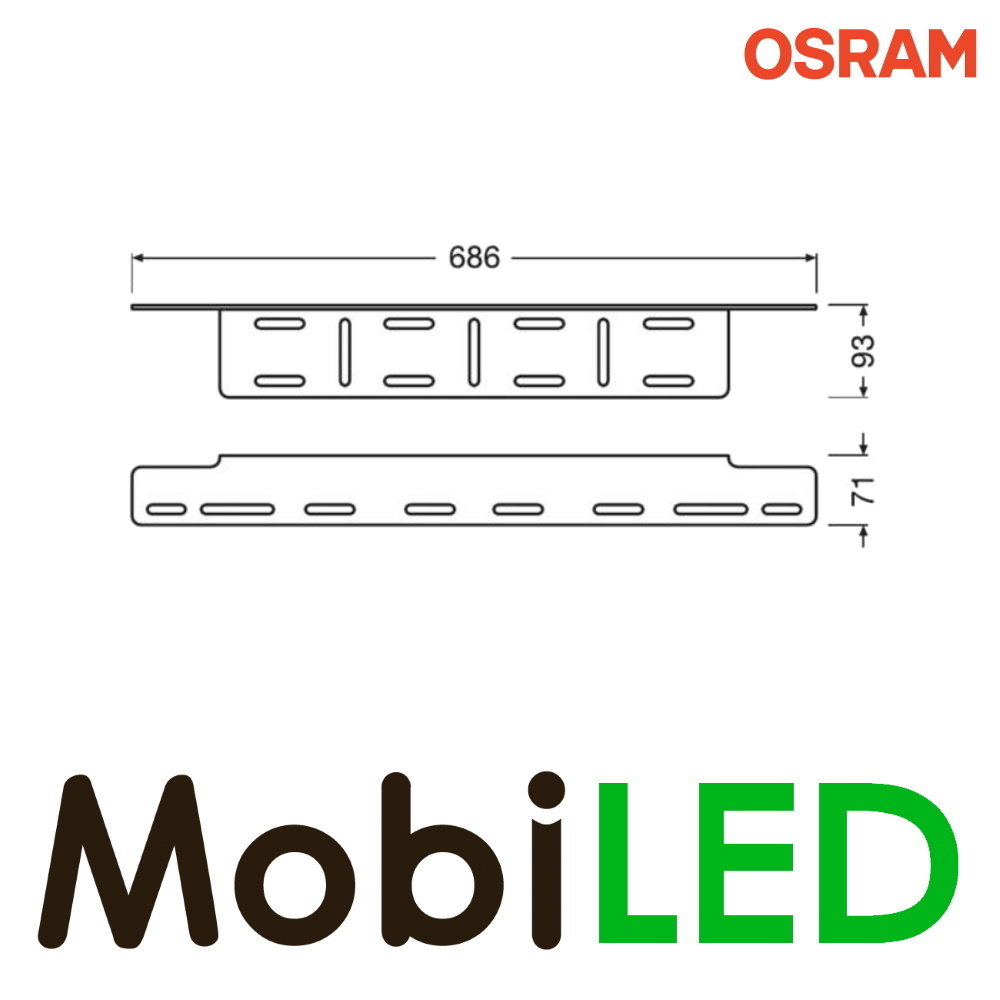 OSRAM Support de plaque d'immatriculation / support de montage AX OSRAM Support de plaque d'immatriculation / support de montage AX