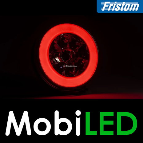 Fristom SET 6 ronde achterlichten 5 functies met kabelsets Fristom SET 6 ronde achterlichten 5 functies met kabelsets