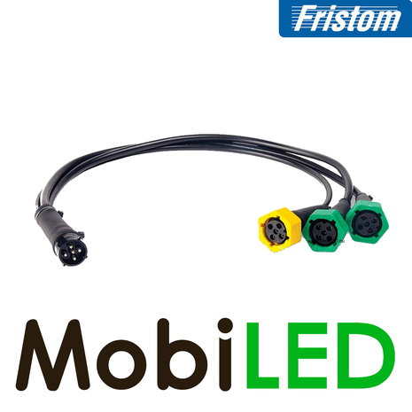 Fristom SET 6 round taillights 5 functions with cablesets