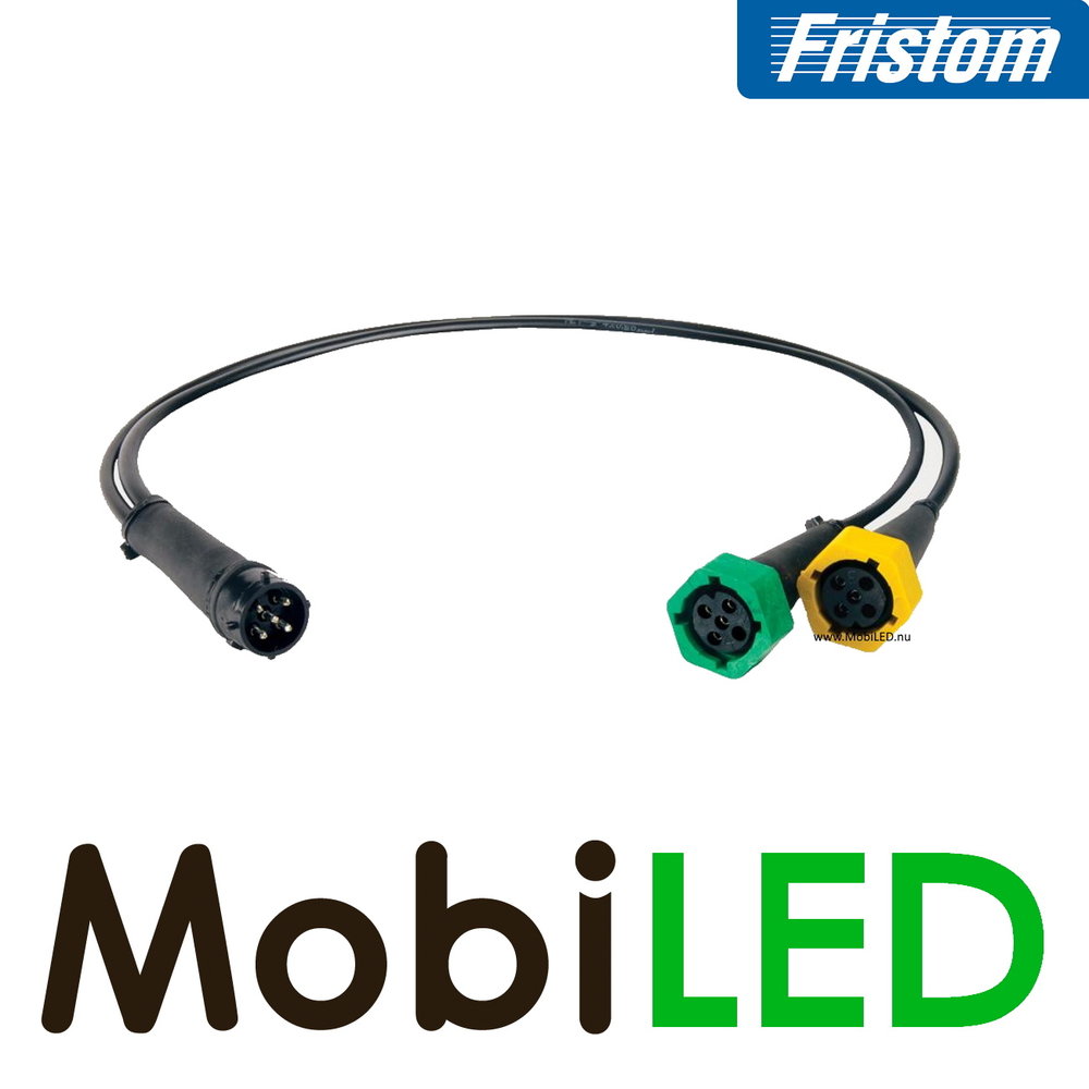 Fristom SET 4 round taillights 5 functions with cablesets