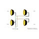 Master Flitser 200 mm front montage voor actieraam Master Flitser 200 mm front montage voor actieraam