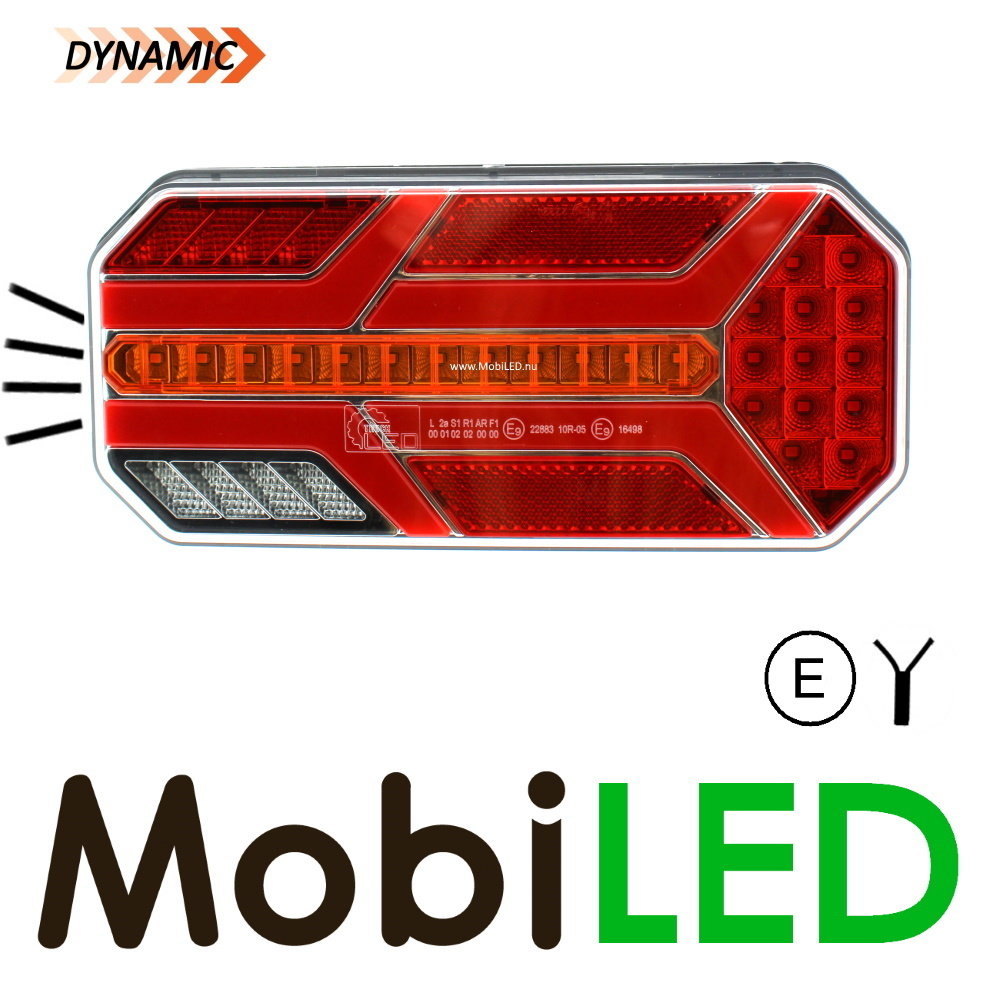 Dynamic NEON look Rear light 5 functions Right E-mark Dynamic NEON look Rear light 5 functions Right E-mark