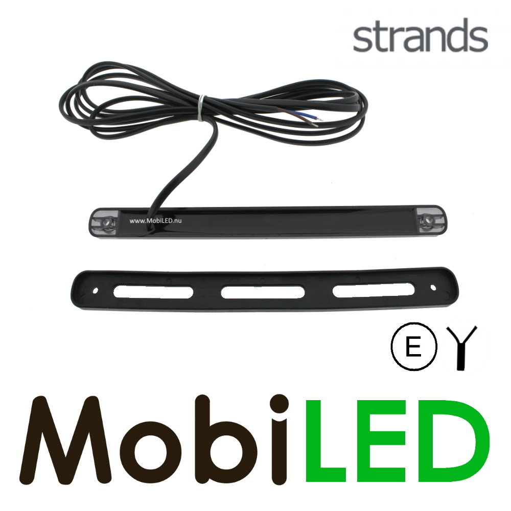 Strands Strands richtingaanwijzer dark look 12-24 volt E-keur Strands Strands richtingaanwijzer dark look 12-24 volt E-keur