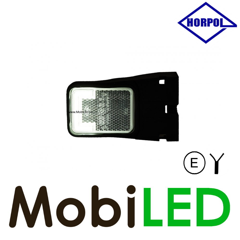 HORPOL Horpol Zijmarkering  blok wit hoekhouder NEON look E-keur