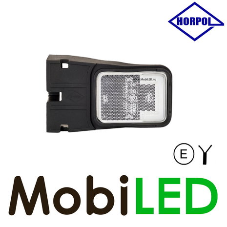 HORPOL Horpol Zijmarkering  blok wit hoekhouder NEON look E-keur