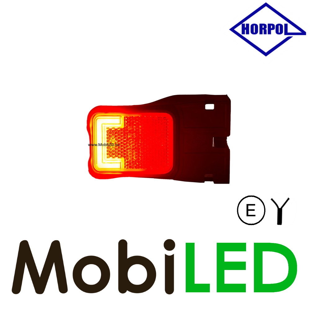 HORPOL Horpol marquage latéral bloc rouge support d'angle Neon HORPOL Horpol marquage latéral bloc rouge support d'angle Neon