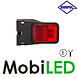 HORPOL Horpol Marquage latéral rouge bloc support d'angle look NEON