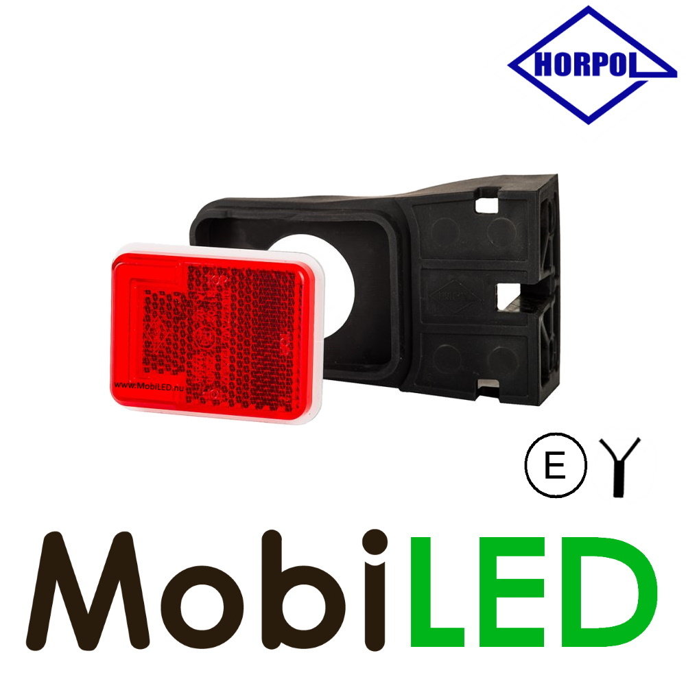 HORPOL Horpol marquage latéral bloc rouge support d'angle Neon HORPOL Horpol marquage latéral bloc rouge support d'angle Neon
