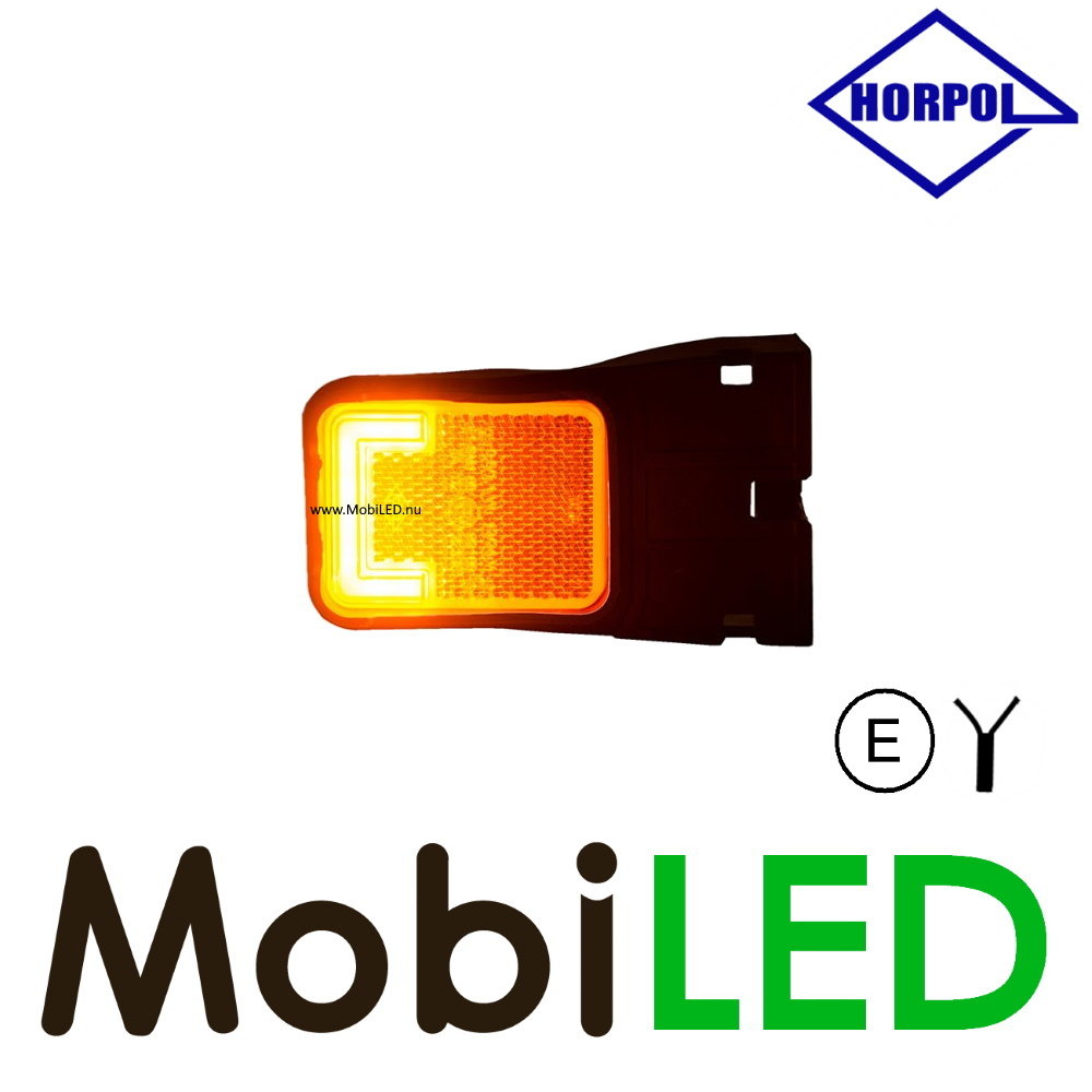 HORPOL Horpol Zijmarkering blok amber hoekhouder NEON look E-keir