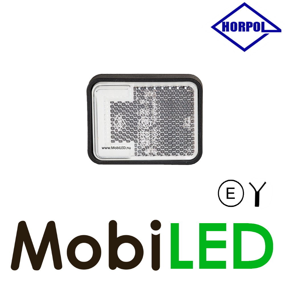 HORPOL Horpol Zijmarkering  blok wit NEON look E-keur