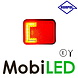 HORPOL Horpol Zijmarkering rood blok NEON look HORPOL Horpol Zijmarkering rood blok NEON look