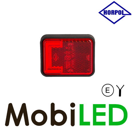 HORPOL Horpol Zijmarkering rood blok NEON look HORPOL Horpol Zijmarkering rood blok NEON look