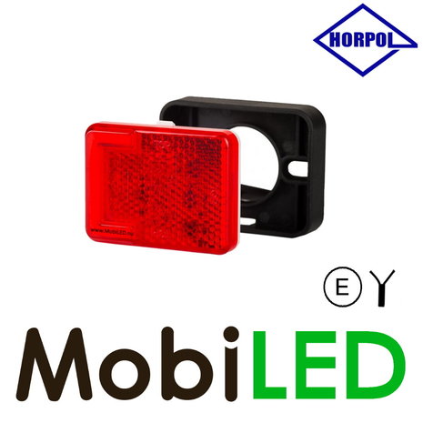 HORPOL Horpol Zijmarkering blokje rood NEON look HORPOL Horpol Zijmarkering blokje rood NEON look