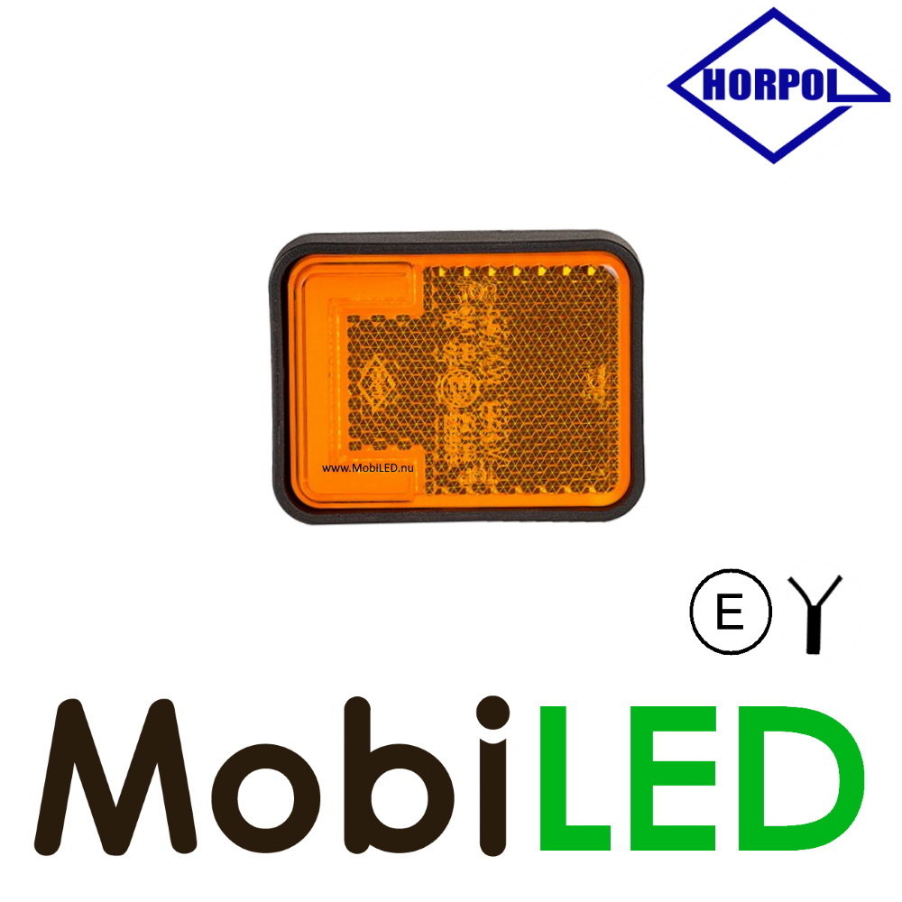 HORPOL Horpol Zijmarkering  blokje amber NEON LOOK E-keur