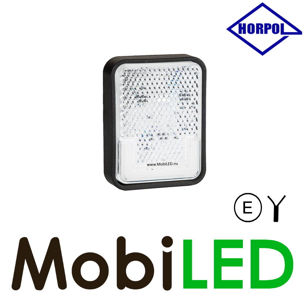 HORPOL Horpol Zijmarkering  wit blok NEON look E-keur