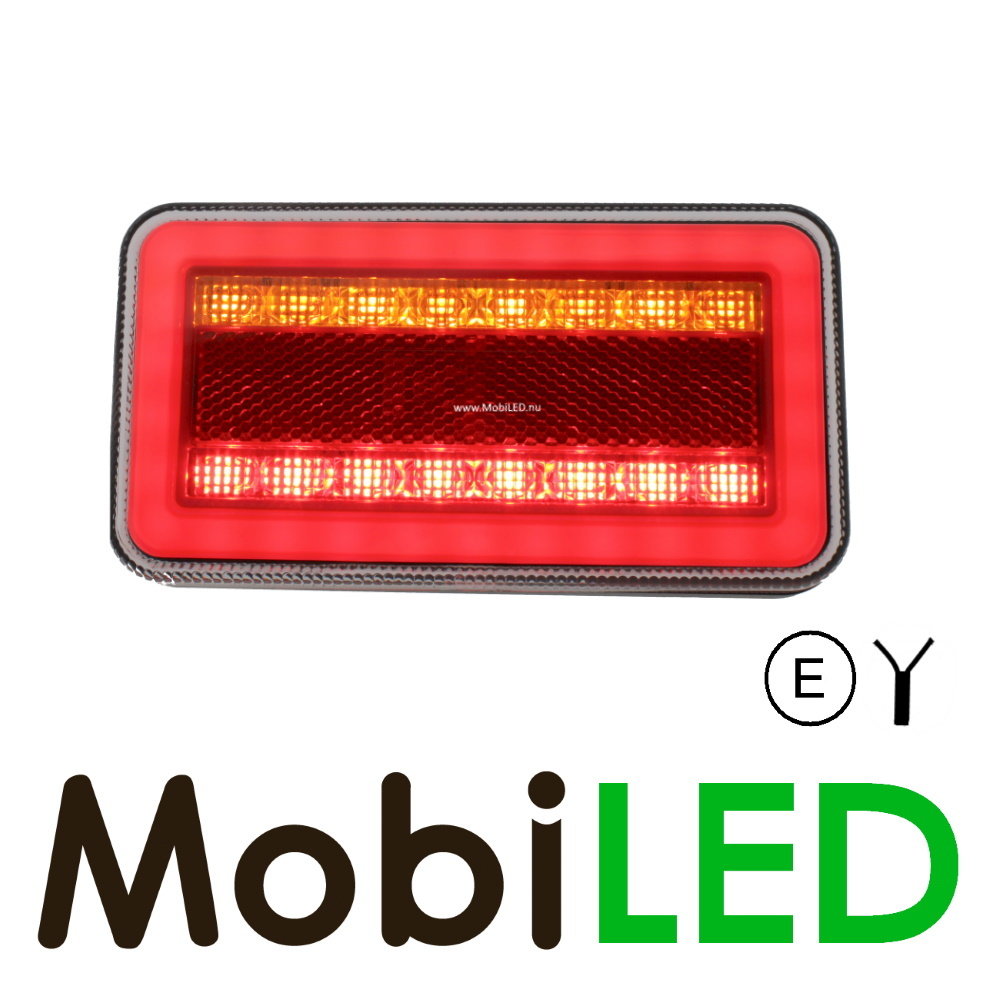 Feu arrière 3 fonctions universel avec réflecteur E-marque