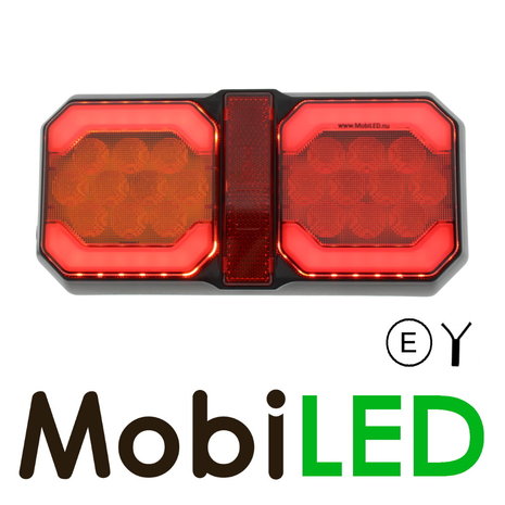 Rear light 3 functions universal with reflector E-mark Rear light 3 functions universal with reflector E-mark