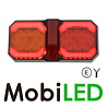Rear light 3 functions universal with reflector E-mark Rear light 3 functions universal with reflector E-mark