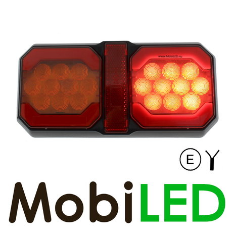 Rear light 3 functions universal with reflector E-mark Rear light 3 functions universal with reflector E-mark