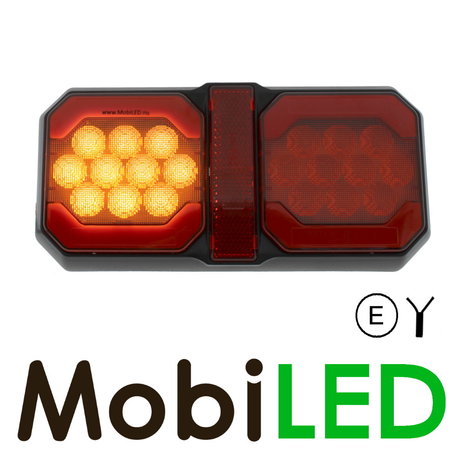 Rear light 3 functions universal with reflector E-mark Rear light 3 functions universal with reflector E-mark
