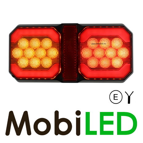 Rear light 3 functions universal with reflector E-mark Rear light 3 functions universal with reflector E-mark
