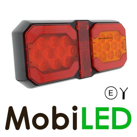 Rear light 3 functions universal with reflector E-mark Rear light 3 functions universal with reflector E-mark