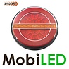 Set dynamic round rear lights "Hamburger" with wiring magnet E-mark Set dynamic round rear lights "Hamburger" with wiring magnet E-mark