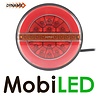 Set dynamic round rear lights "Hamburger" with wiring magnet E-mark Set dynamic round rear lights "Hamburger" with wiring magnet E-mark